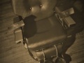 14th August 2019 - New old fashion barbers chair with BDSM cuffs and collar