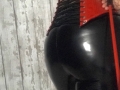 04/11/18 - Red PVC corset with black latex leggings