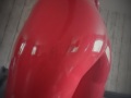 26/06/2019 -  Westwood red/white/black  latex all in one body suit
