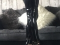 4th January 2019 - Black, PVC leggings and sky scrapper heels